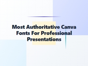 Most Authoritative Bold Fonts for Professional Presentations
