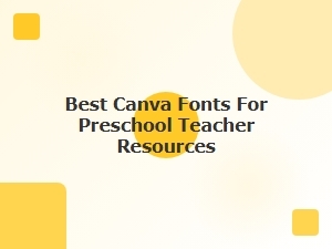 Best Playful Display Fonts for Preschool Teachers